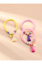Pack of 3 - Girls Multi-Color Flat Beads Bracelets with Tassels - 2