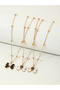 Pack of 3 - Girls Multi-Color Bow Pendant Necklaces