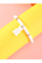 Girls White Gummy Bear Charm Beaded Bracelet