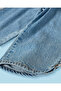 Infant Girls Light Wash Wide Leg Jeans With Embroidered Side Trim - 3