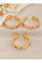Pack of 3 - Heart and Star Detail Ring - 4