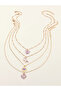 Pack of 4 - Girls Multi-Color Pandant Necklaces with Multi Charms - 5