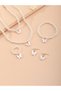 Pack of 5 - Girls White Butterfly Charm Pearl Necklace, Bracelet, Ring and Earrings Set - 4