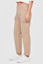 Women Skinny Fit Solid Cargo Pants, Beige - 3