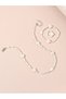 Girls White Heart Charm Beaded Necklace, Bracelet and Ring Set - 3