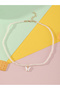 Girls White Beaded Butterfly Pendant Necklace - 3