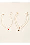 Pack of 3 - Girls Multi-Color Pendant Necklaces
