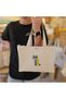 Tropical Surf Experience Tropical Vibes Printed Mini Canvas Tote Bag Thick Stand-Up Fabric - Small