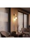 Orla Glass Wall Lamp- Gold, Glass, Iron, L 20 x W 20 x H 40 cm, Indoor Wall Lights - 5