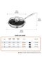 Pro Cook Triply Fry Pan With Lid 26CM - H.comb, Silver, Stainless Steel, Pots And Pans - 8