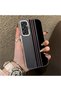 Samsung Galaxy M34 Compatible High-Quality Stylish Vertical Stripe Pattern Hard Case, Impact Protection