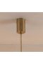 Eleanor Travertine Single Pendant -amber Gold, Travertines, L 15 x W 15 x H 38 cm, Pendants - 3