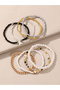 Pack of 8 - Girls Multi-Color Beaded and Pearl Bracelets - 3