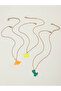 Pack of 3 - Girls Multi-Color Dinosaur Pendant Necklaces - 5