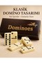 Turkey Themed Wooden Domino Set 28 Pieces Boxed Classic Game Set Decorative Gift Domino Game - 4