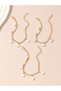 Pack of 3 - Girls Gold Tone Chain Bracelets with Butterfly Charms