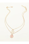 Pack of 2 - Girls Multi-Color Enamel Heart and Crescent Pendant Necklaces - 6