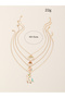 Pack of 4 - Girls Multi-Color Pendant Necklaces with Multi Charms - 4