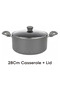 9-Piece Granite Cookware Set,Nonstick Pot with Glass Lids,Casserole,Fry Pan,Saucepan,Nylon Utensils - 6