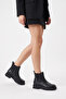 Women's Boots Black Elastic Thermo Without Zipper - 3