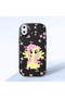 iPhone XS Max Compatible Shock-Absorbing Black Silicone Case with Camera Protection Fluttershy