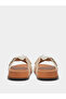 Beige Butterfly Detail Comfort Sandals - 4