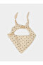 Beige Polka Dot Scarf