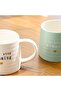 , Danube Essential 2 Piece New Bone China Mug Set-white/mint Green-370 Ml, Multi Color - 2