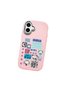 Pink Silicone Case with Shock-Absorbing Camera Protections Compatible with iPhone 16 Plus - 3