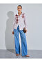 Multi-Color Striped Floral Lace Details Shirt - 2