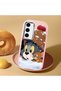 Samsung Galaxy S23 Compatible Shock-Absorbing Camera Protected Pink Silicone Case Jerry - 2