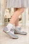Orthopedic Insole, Very Stylish, Very Comfortable, Bow-Tie Casual Girls' Ballerina Shoes - 7