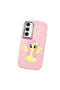 Samsung Galaxy A35 Compatible Shock-Absorbing Camera Protected Pink Silicone Case Fluttershy - 3