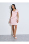 Pink Contrast Lettuce Trims Wrap Nightdress - 2