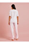 Multi-Color All Over Bow Print T-Shirt and Pants Pyjama Set - 5