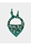 Green Floral Scarf