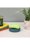 Cara Soap Dish Teal, StainleSS Steel 18/8 With Outside Color, 11X 2.4cm, Accessory Singles