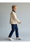 Boy's Gabardine Design Jacket with Collar Detail - 3