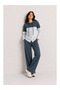 Women's Shirted Long Sleeve Premium Modal Top and Bottom Tracksuit Set - Anthracite - 3