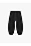 Pocket Detailed Three-Thread Raster Label Printed Jogger Sweatpants with Elastic Waistband - 2