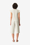 Women's Beige Short Sleeve Polyester Pyjama Set with Capri Pants - 2