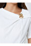 Beige Short-Sleeve A-Line Midi Dress - 4