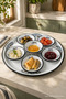 7 Piece Batdal Boy Enamel Breakfast Set, Presentation, Breakfast Plate