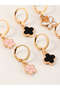 Girls Set of 3 - Butterfly Hoop Earrings - 4