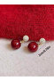Faux Pearl Drop Earrings - 5