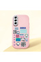 Pink Silicone Case with Shock-Absorbing Camera Protection Compatible with Samsung Galaxy S21 Fe