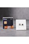 TV And Satellite Outlet Aura White, Brushed White, Phosphor Copper, Switches, 86 x 90 - 3