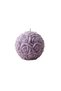 Aurora-Naturalis Handmade Elegant Rose Ball Candle | Baby Purple, Calming Lavender Scent | Elegant Floral Home Décor | Perfect Gift - 3