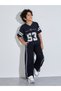 Teen Boys Black Side Striped Pocket Detail Joggers - 2
