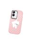Vivo Y28 4g Compatible Shock Absorbing Camera Protected Pink Silicone Case Cat - 3